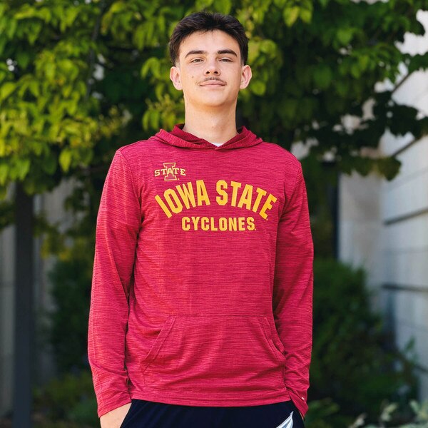 Colosseum I-State Cardinal Consistency Long Sleeve Hooded T-Shirt